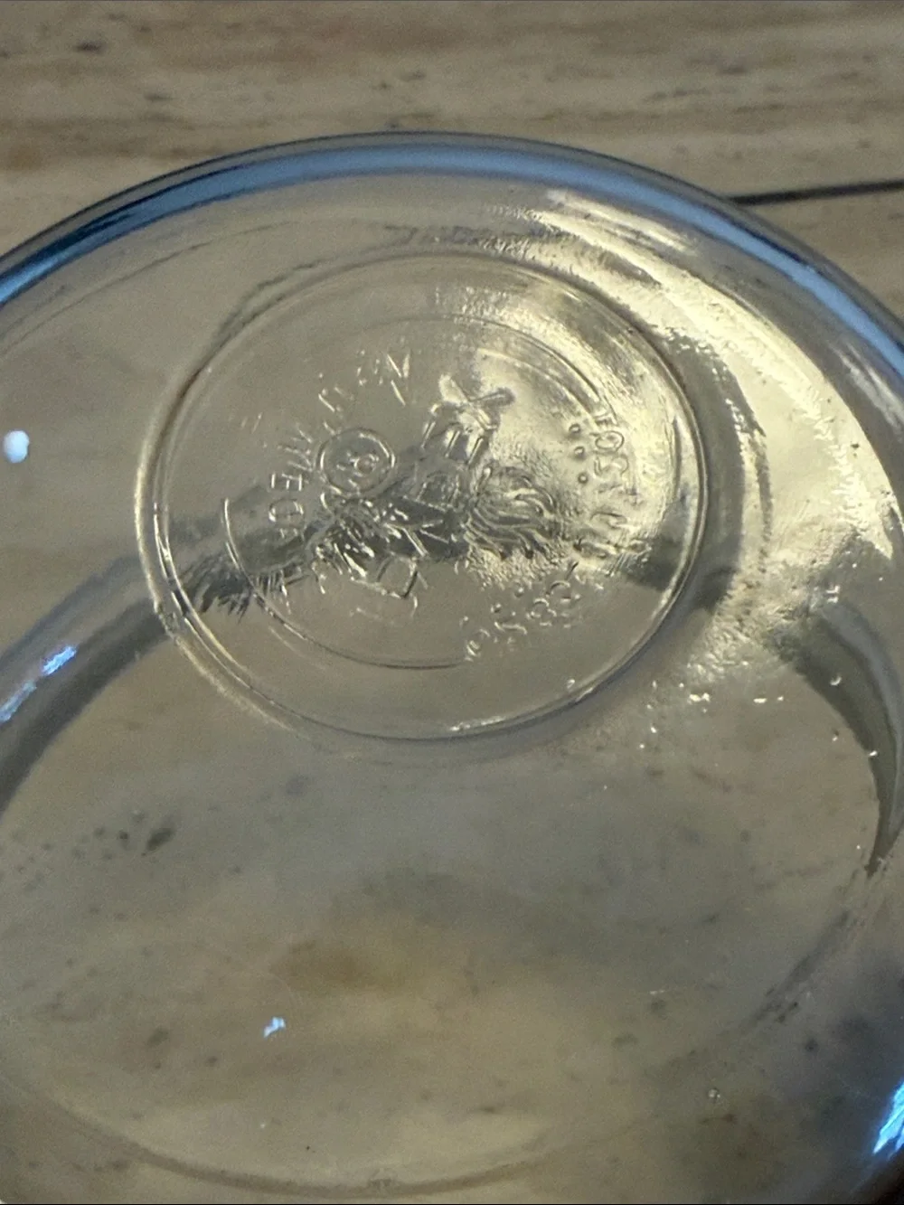 Pyrex clear glass